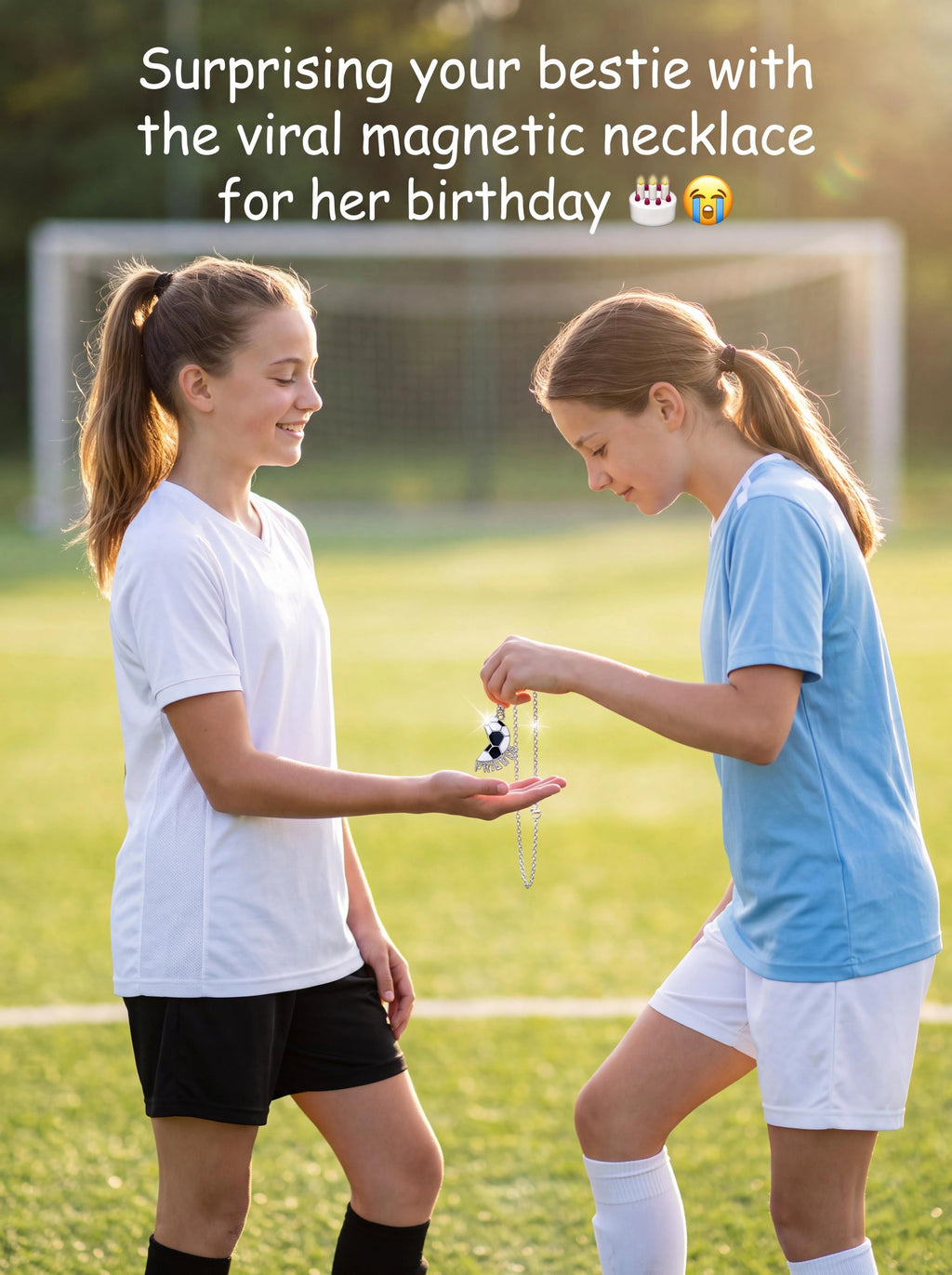 Dos Collares de Balón de Fútbol de Mejores Amigas⚽
