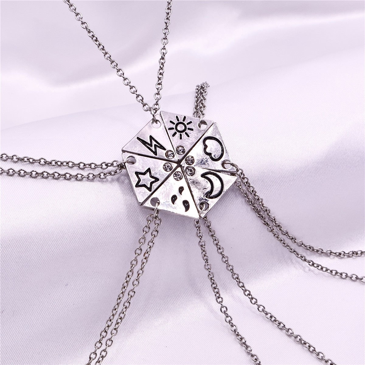 6‑Piece Weather Element Best Friend Necklaces✨