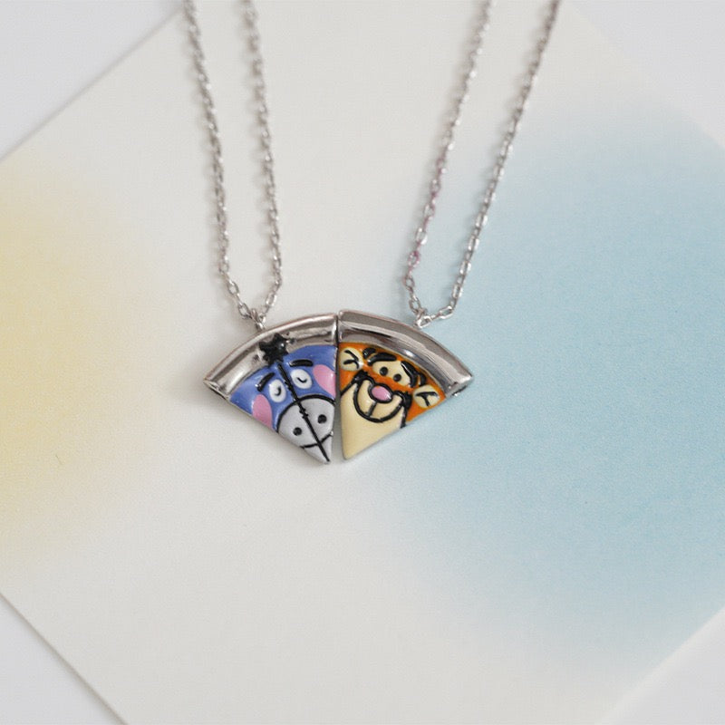 6‑Piece Winnie Cartoon Split Puzzle Best Friend Necklaces🍯