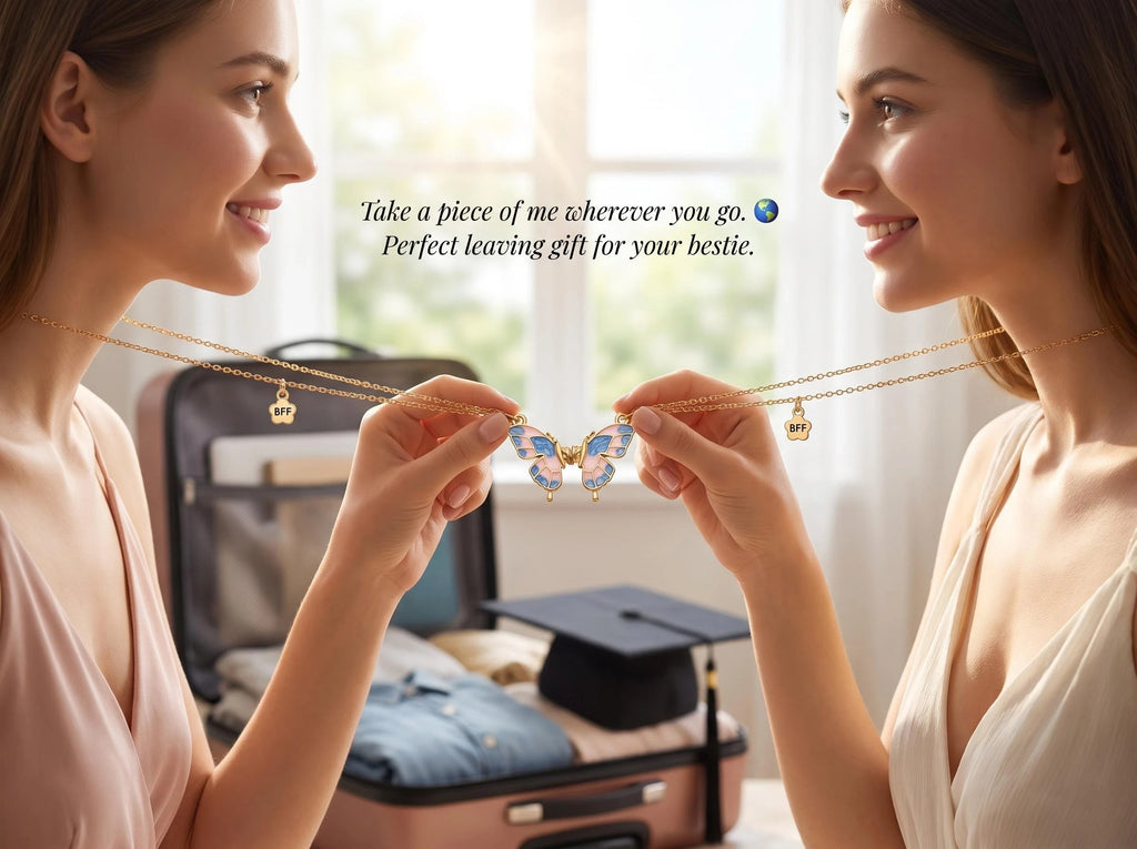 Dos Collares de Mariposas para Mejores Amigas🦋