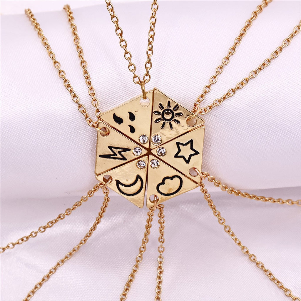 6‑Piece Weather Element Best Friend Necklaces✨