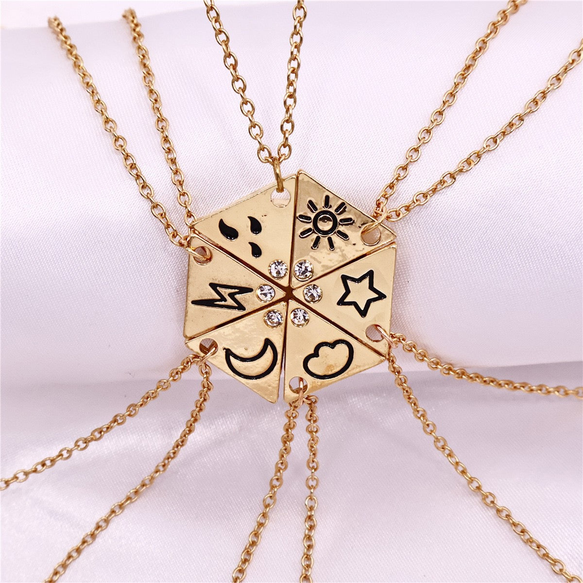 6‑Piece Weather Element Best Friend Necklaces✨